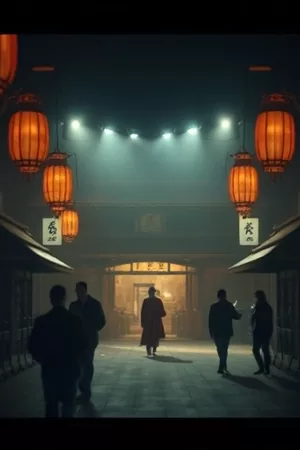 《灯塔守夜人》竖版海报：礁石上的灯塔与翻涌白浪