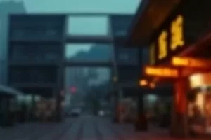 《冬日放映室》横版配图：雪天里亮着灯的放映窗口